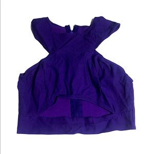 Purple Crop Top